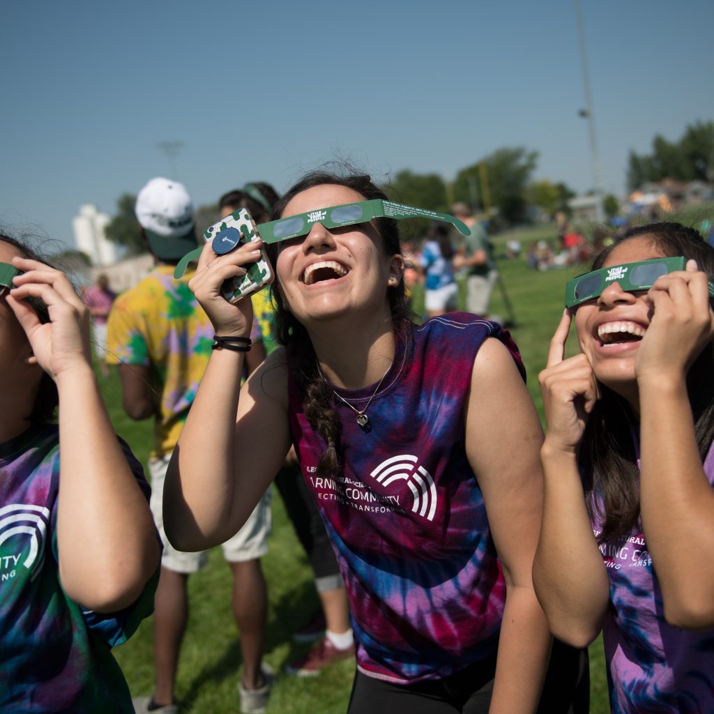 csu college of natural sciences students at eclipse