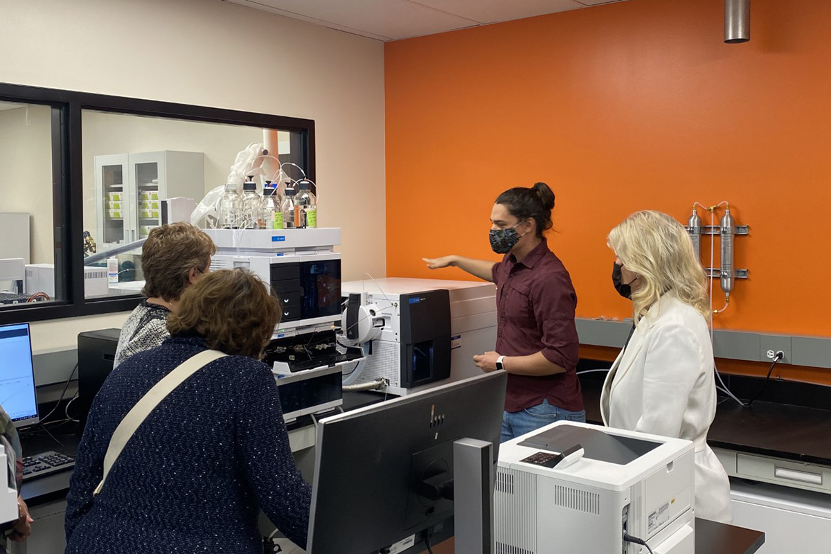 Leslie Buttorff visits the Pancea Life Sciences Cannabinoid Research Center