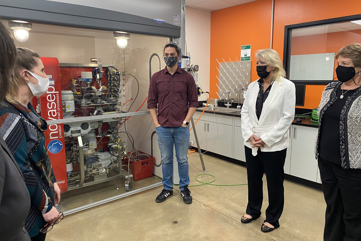 Leslie Buttorff visits the Pancea Life Sciences Cannabinoid Research Center