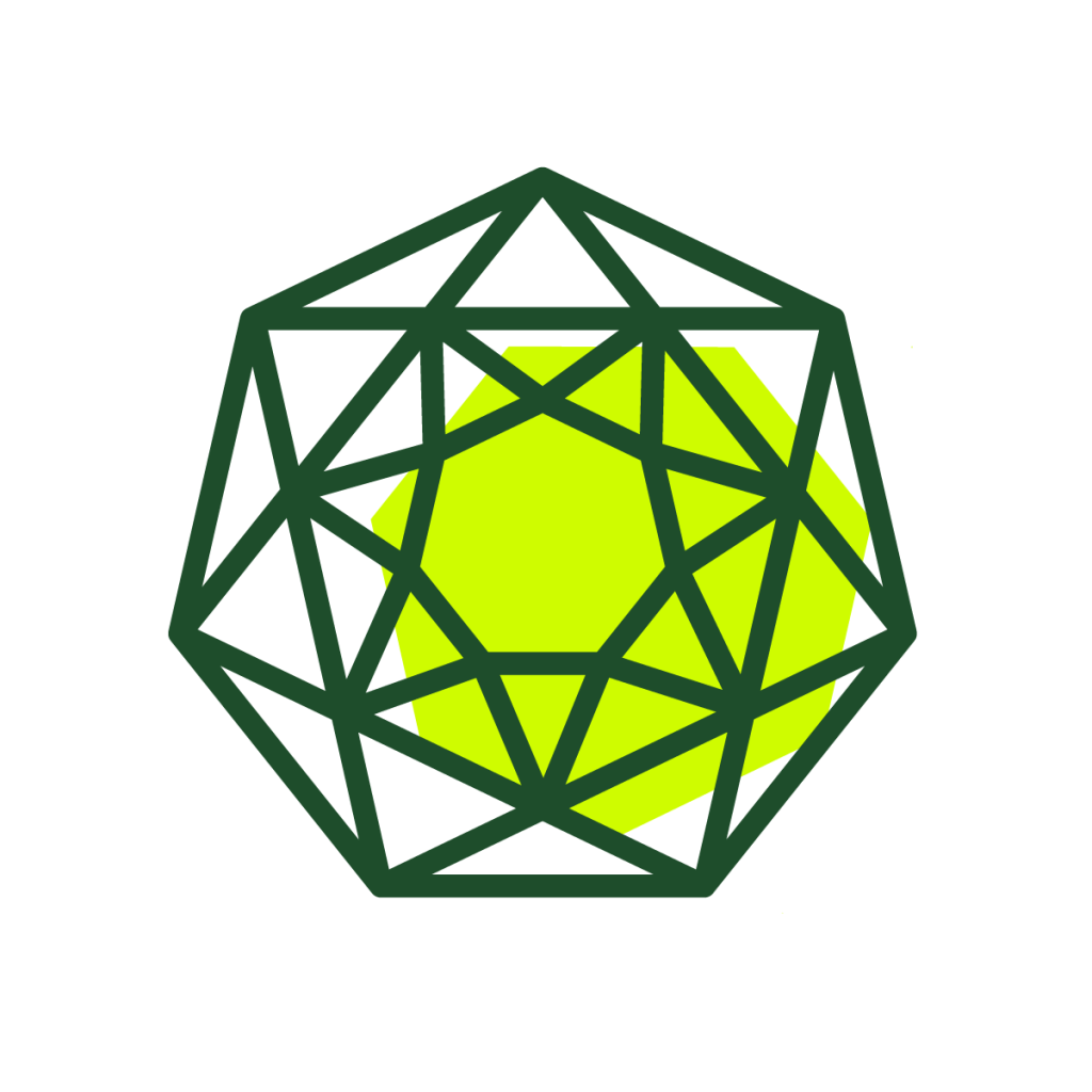 Drawing of a geometric shape.