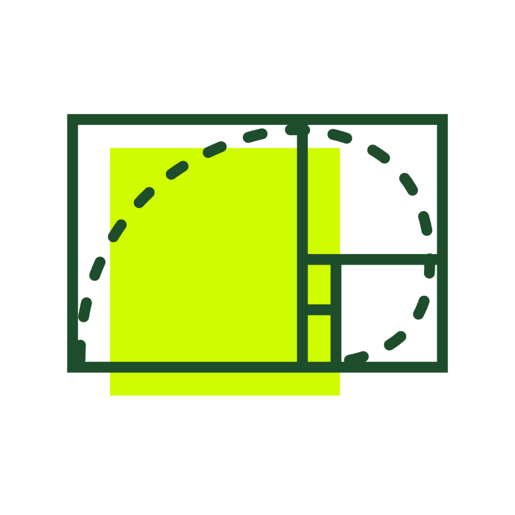 Drawing of a mathematical curve.